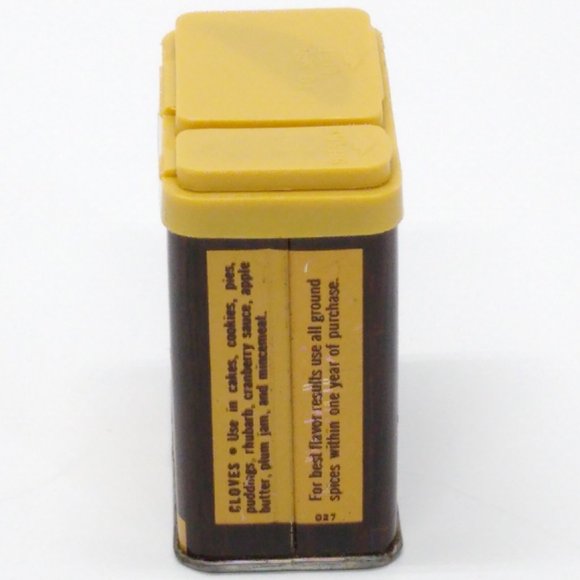 Vintage Crown Colony Cloves Ground Spice Tin Safeway Stores 1975 - Picture 4 of 6